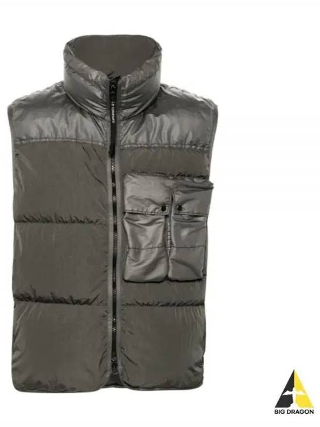 Eco Chrome-R Mixed Down Vest Green - CP COMPANY - BALAAN 2