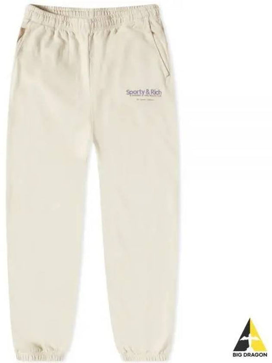 RUNNING HEALTH CLUB SWEATPANT CREAMFADED LILAC SW851 Sweatpants - SPORTY & RICH - BALAAN 1