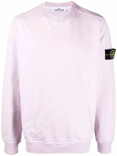 Waffen Patch Cotton Stretch Fleece Sweatshirt Lavender - STONE ISLAND - BALAAN 1