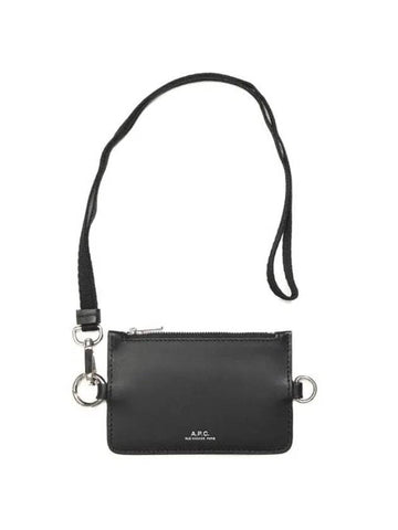 Porte Cartes Walter Strap Card Wallet Black - A.P.C. - BALAAN 1