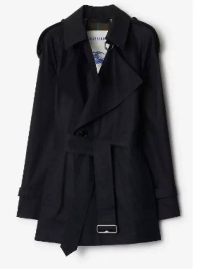 Gabardine Trench  Coat Black - BURBERRY - BALAAN 2