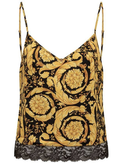 23 fw Silk Top WITH Baroque Print 10085571A061555B000 B0650467093 - VERSACE - BALAAN 2