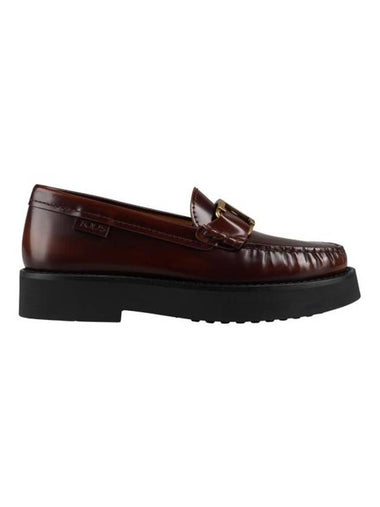 Women's T Timeless Leather Loafer Brown - TOD'S - BALAAN 1