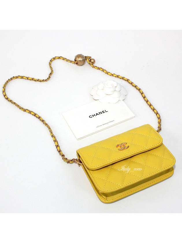 Classic gold ball mini cross bag yellow vintage gold AP1628 B02916 NL296 - CHANEL - BALAAN 7