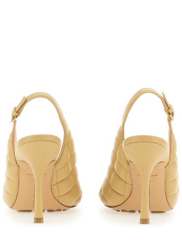 Padded Leather Sling Bag Heel Beige - BOTTEGA VENETA - BALAAN 3