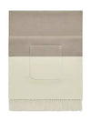 Allumette A Poches Muffler Grey Ivory - HERMES - BALAAN 1