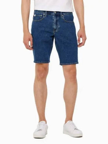 Jeans Regular Fit Denim Shorts Mid Blue - CALVIN KLEIN - BALAAN 1