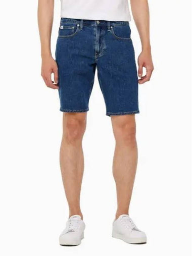 JEANS Men s Mid Blue Regular Denim Shorts J325536 1A4 - CALVIN KLEIN - BALAAN 1