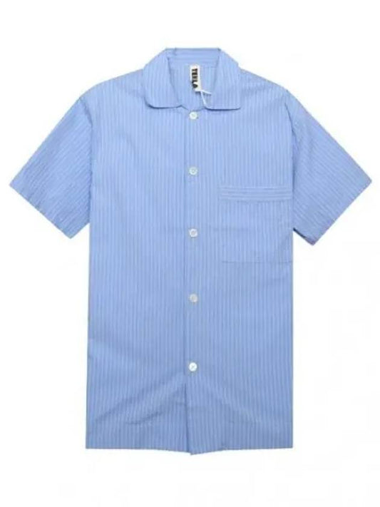 Short Sleeve Shirt Poplin Pajamas - TEKLA - BALAAN 1