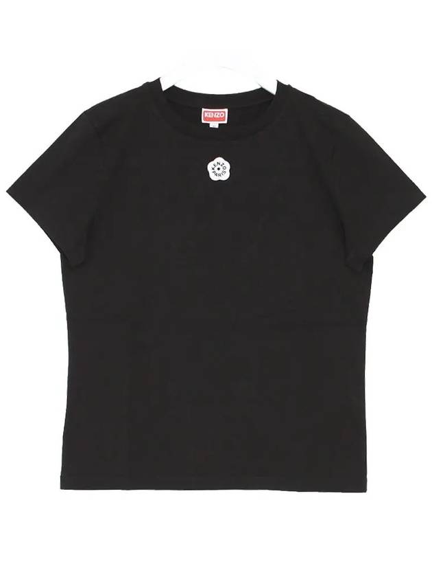 Boke Flower 2.0 Embroidered Short Sleeve T-Shirt Black - KENZO - BALAAN 2