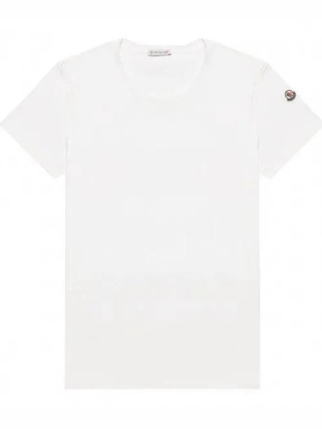 Logo Patch Jersey Cotton Short Sleeve T-Shirt Off White - MONCLER - BALAAN 2