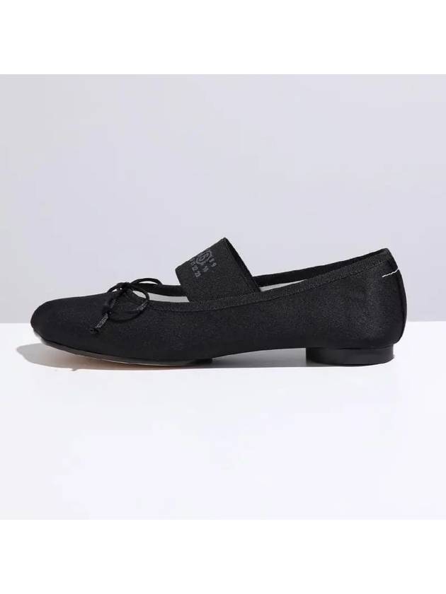 Anatomic Satin Ballerinas Flat Black - MAISON MARGIELA - BALAAN 4