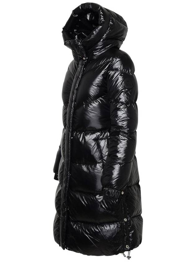 Woolrich Black Nylon Long Down Jacket - WOOLRICH - BALAAN 2