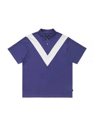 Wiz Collection Wizard Polo T-Shirt PURPLE M3313LTS01PUR - MALBON GOLF - BALAAN 1