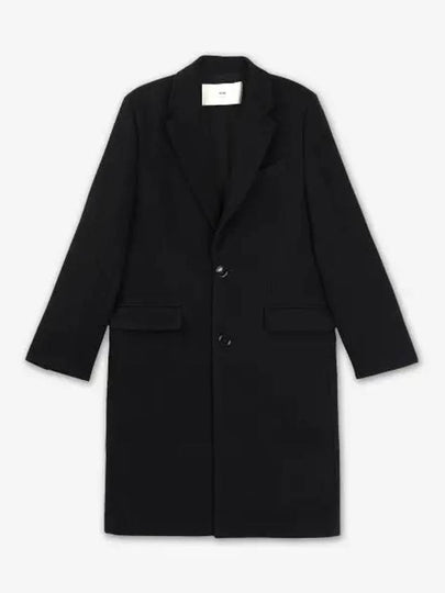 Wool Single Coat Black - AMI - BALAAN 2