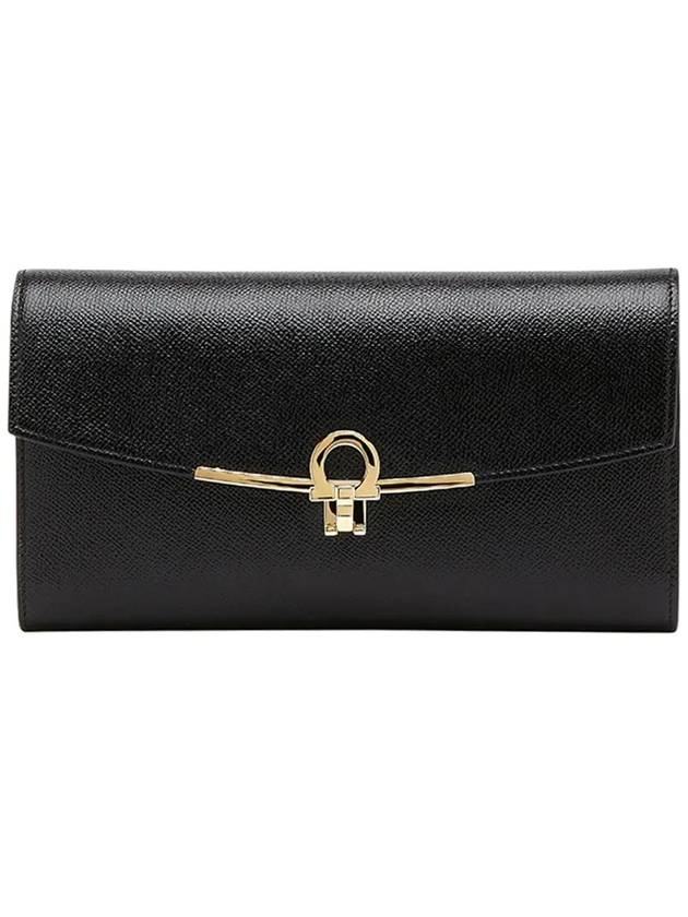 Gancini Calfskin Mini Shoulder Bag Black - SALVATORE FERRAGAMO - BALAAN 2