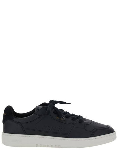 'Dice Lo' Black Low Top Sneakers With Laminated Logo In Leather And Suede Man - AXEL ARIGATO - BALAAN 1