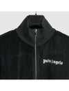 Men's Logo CHENILL TRACK JACKET BD001F19469007 1001 BLACK WHITE PLC005bk - PALM ANGELS - BALAAN 3