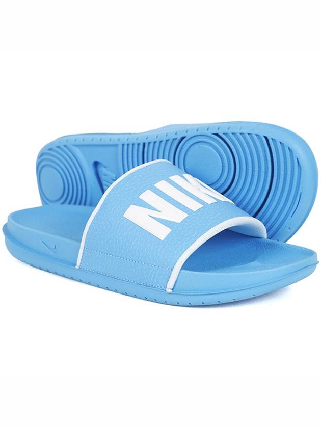 Off Court Logo Slippers Blue - NIKE - BALAAN 1