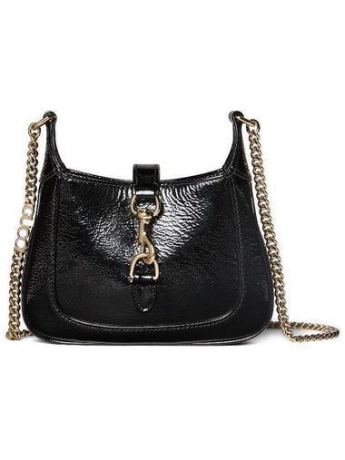 Jackie Notte Patent Leather Mini Shoulder Bag Black - GUCCI - BALAAN 1