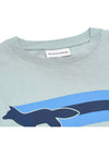 Men's Flash Fox Comfort Short Sleeve T-Shirt Blue - MAISON KITSUNE - BALAAN 5