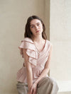 unbalanced sleeveless tank top blouse_light pink - CAHIERS - BALAAN 3