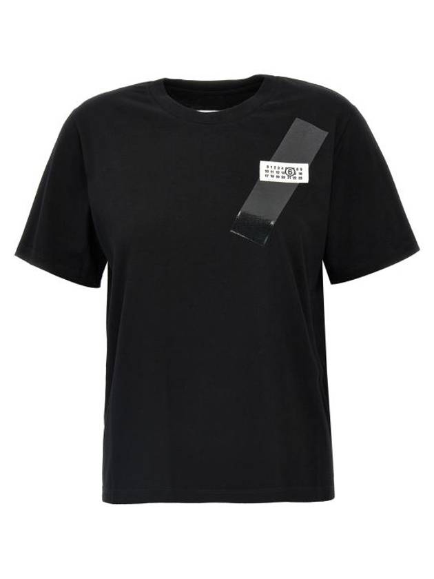 Logo Patch Short Sleeve T-Shirt Black - MAISON MARGIELA - BALAAN 1