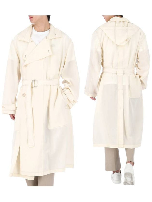 double-breasted hooded trench coat CO188LF845 - LEMAIRE - BALAAN 2