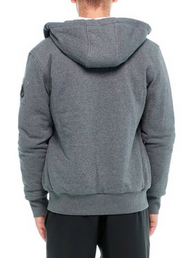 Bunny Fur Zip Up Hoodie Grey - MOOSE KNUCKLES - BALAAN 7