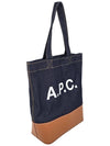 Logo Denim Axelle Tote Bag Navy - A.P.C. - BALAAN 4