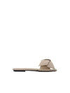 Musubi Leather Slippers Beige - ACNE STUDIOS - BALAAN 2