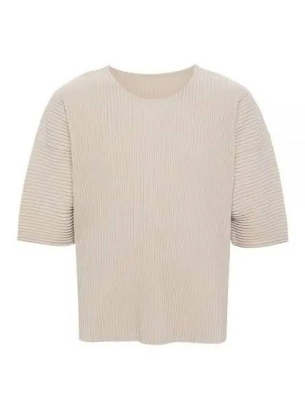 MC March Short Sleeve T-Shirt Beige - ISSEY MIYAKE - BALAAN 2