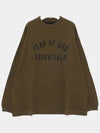 ESSENTIALS Long Sleeve T Shirt 125BT244204F OLIVE - FEAR OF GOD - BALAAN 4