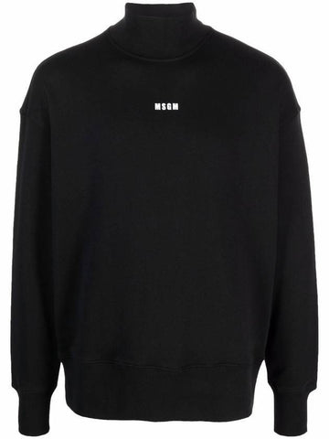 Micro Logo Sweatshirt Black - MSGM - BALAAN 1