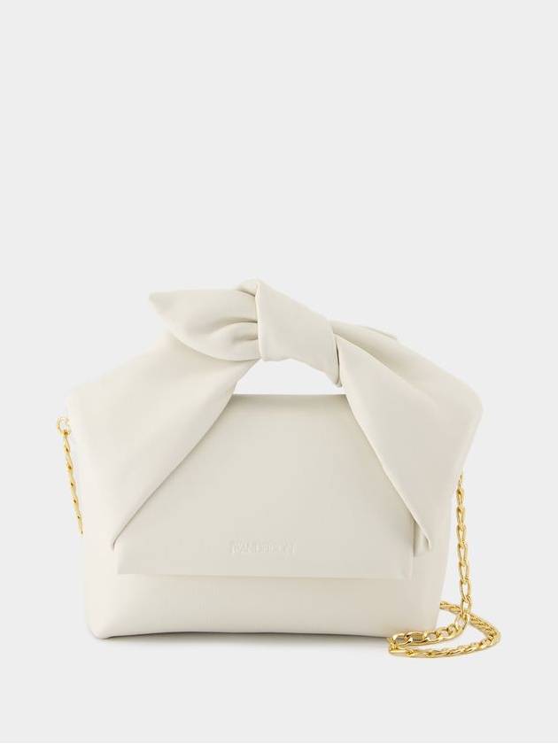 Bow Small Twister Crossbody - J.W. Anderson - Leather - White - JW ANDERSON - BALAAN 1