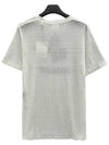 Logo Linen Short Sleeve TShirt TS0045 H20WH - ISABEL MARANT - BALAAN 2