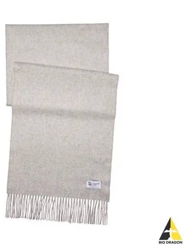 Johnstons of Elgin Cashmere Scarf HA0100 SILVER Unisex - JOHNSTONS OF ELGIN - BALAAN 1