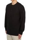 Men s Button Up Long Sleeve T Shirt Black - MONCLER - BALAAN 3