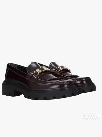 Fringe metal leather loafers - TOD'S - BALAAN 2