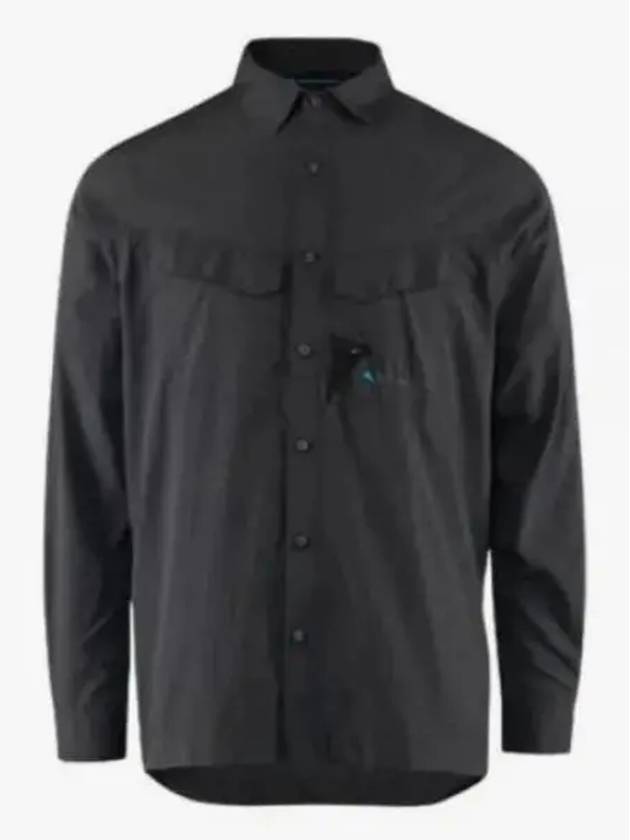 Men's Syn Regular Fit Long Sleeve Shirt Raven - KLATTERMUSEN - BALAAN 2