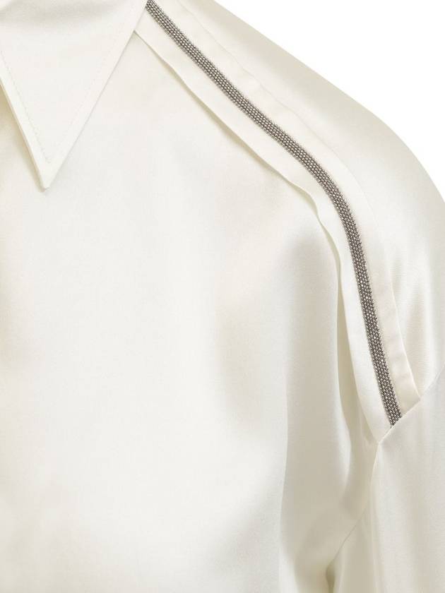 Buttoned Long Sleeve Shirt White - BRUNELLO CUCINELLI - BALAAN 5