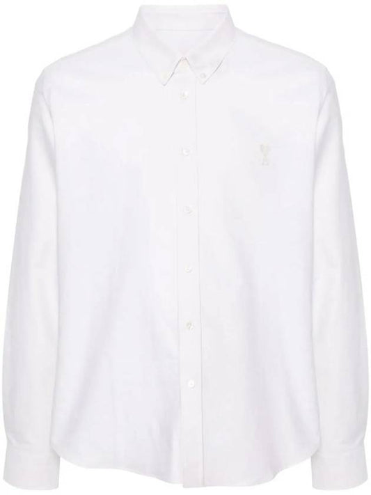 De Coeur Classic Long Sleeve Shirt Chalk - AMI - BALAAN 1