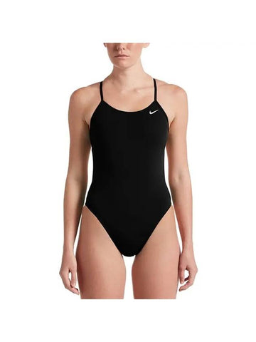 Women's Cutout Indoor One Piece Swimsuit Black - NIKE - BALAAN 1