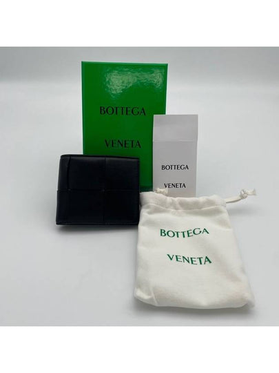 Intrecciato Cassette Half Wallet Black - BOTTEGA VENETA - BALAAN 2