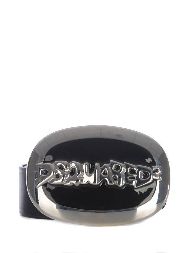 logo decorated leather belt BEM029312900001 - DSQUARED2 - BALAAN 2