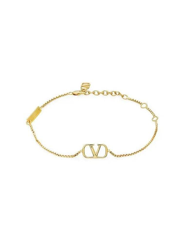 Valentino 5Y2J0N40 MET CS4 J0N40 Garavani V logo bracelet - RED VALENTINO - BALAAN 1