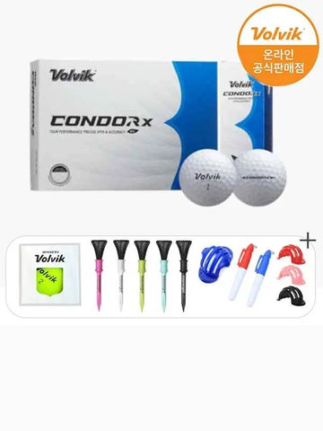 23 Condor urethane white carbon golf ball 4 piece - VOLVIK - BALAAN 1