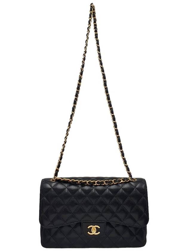 Women s A58600 Classic Gold Caviar Large Chain Shoulder Bag - CHANEL - BALAAN 7