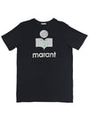 Zwell Logo Print Short Sleeve T-Shirt Black - ISABEL MARANT - BALAAN 2