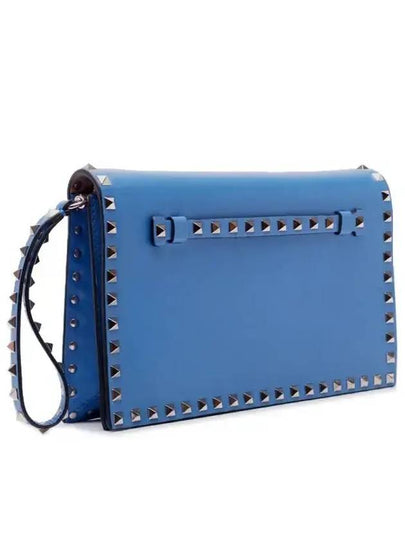 Rockstud Flap ClutchJW2B0399NBD L31 Blue - VALENTINO - BALAAN 2